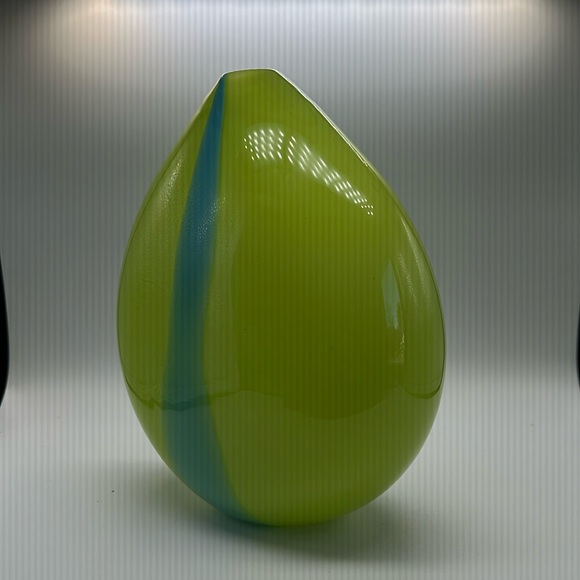 Art Glass Hand Blown Vase signed - Picture 4 of 12